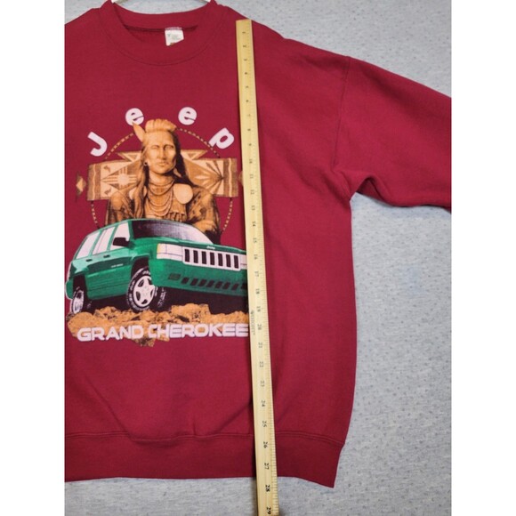 Vintage 90s Jeep Grand Cherokee Crew Neck Sweatshirt FOTL Tag Mens XL Graphic - Picture 8 of 10